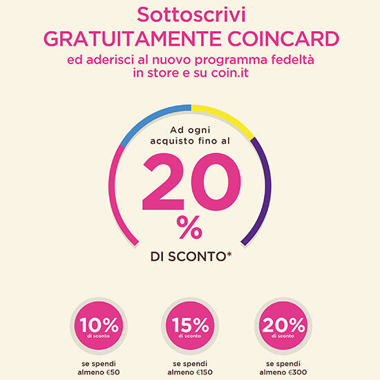 FINO AL 20% DI SCONTO IN STORE E ONLINE 